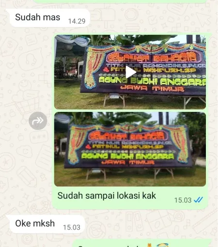 Pengiriman Papan Bunga Pengkol Nguter